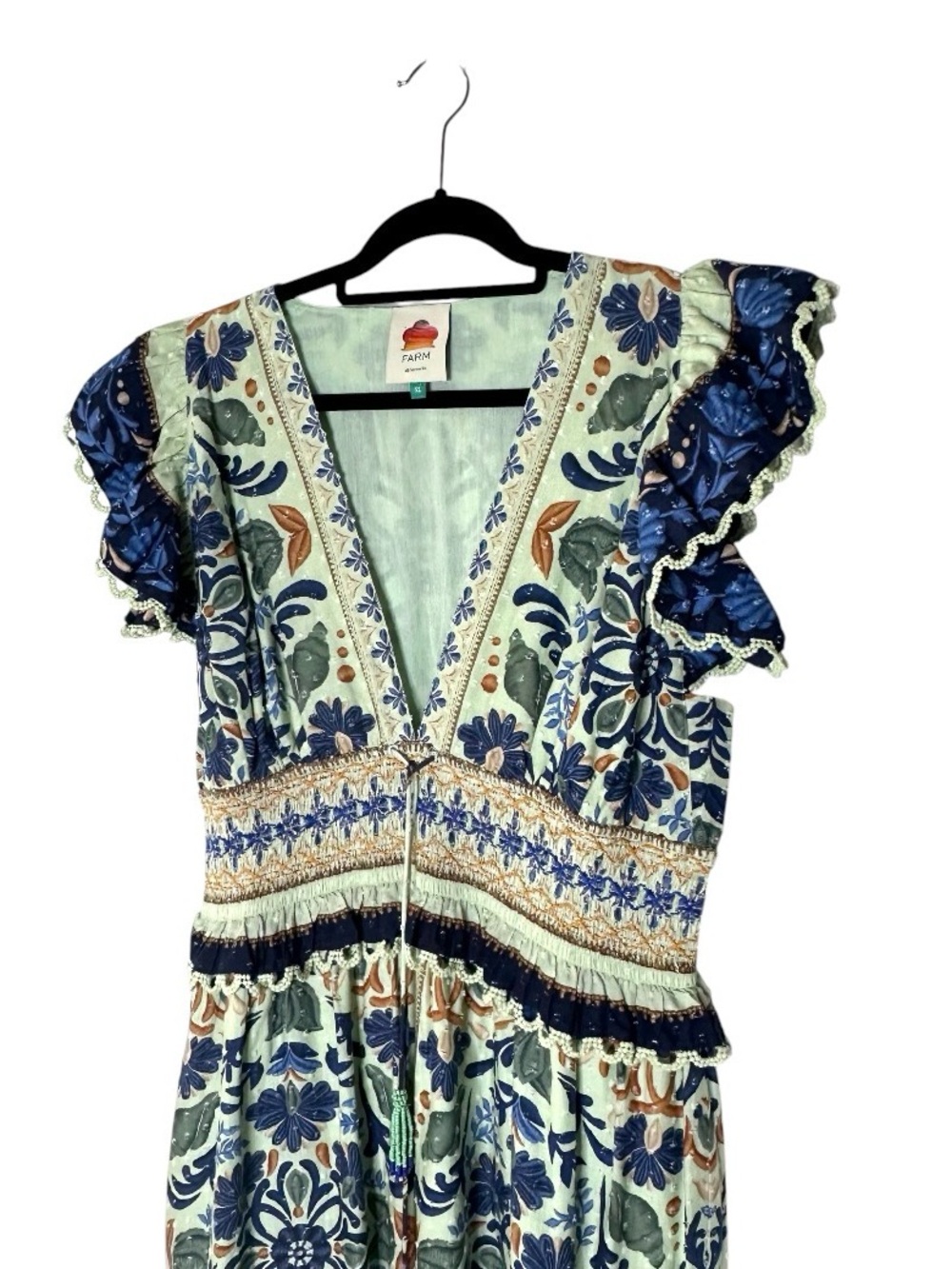 Farm Rio Ocean Tapestry Maxi Dress XL - Picture 4 of 9